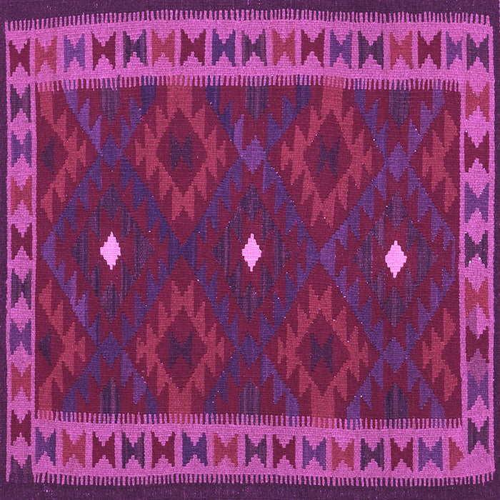Square Oriental Purple Traditional Rug, con2545pur