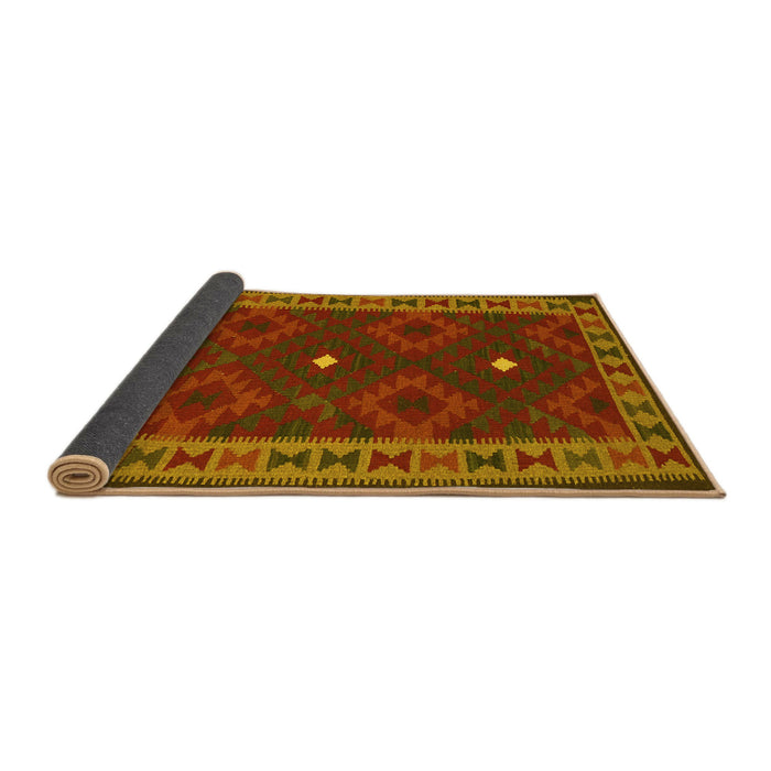 Sideview of Oriental Yellow Traditional Rug, con2545yw