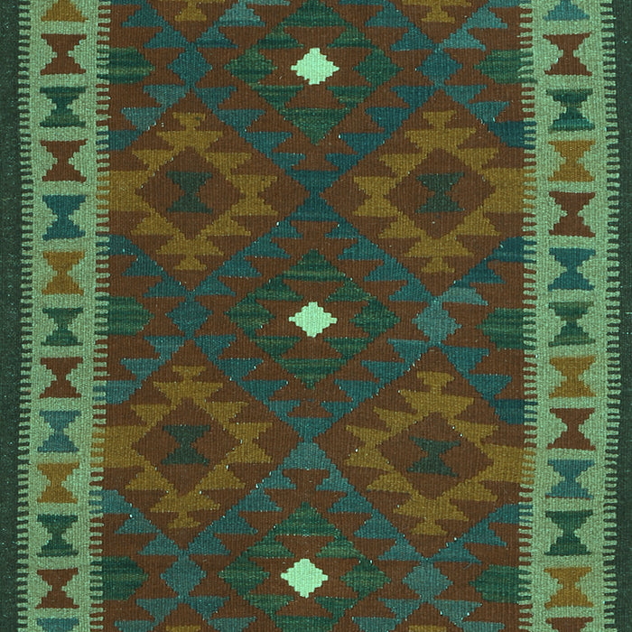 Machine Washable Oriental Turquoise Traditional Area Rugs, wshcon2545turq