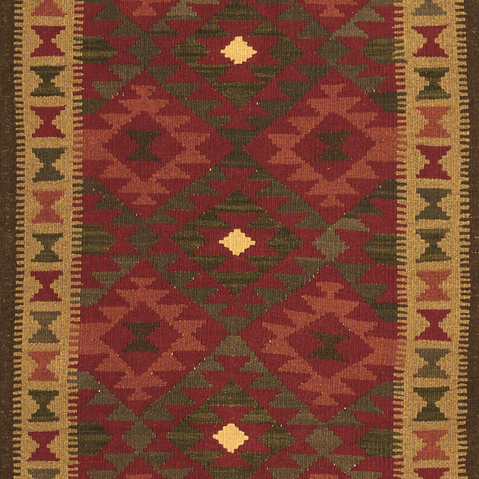 Machine Washable Oriental Brown Traditional Rug, wshcon2545brn
