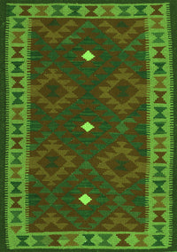 Oriental Green Traditional Rug, con2545grn