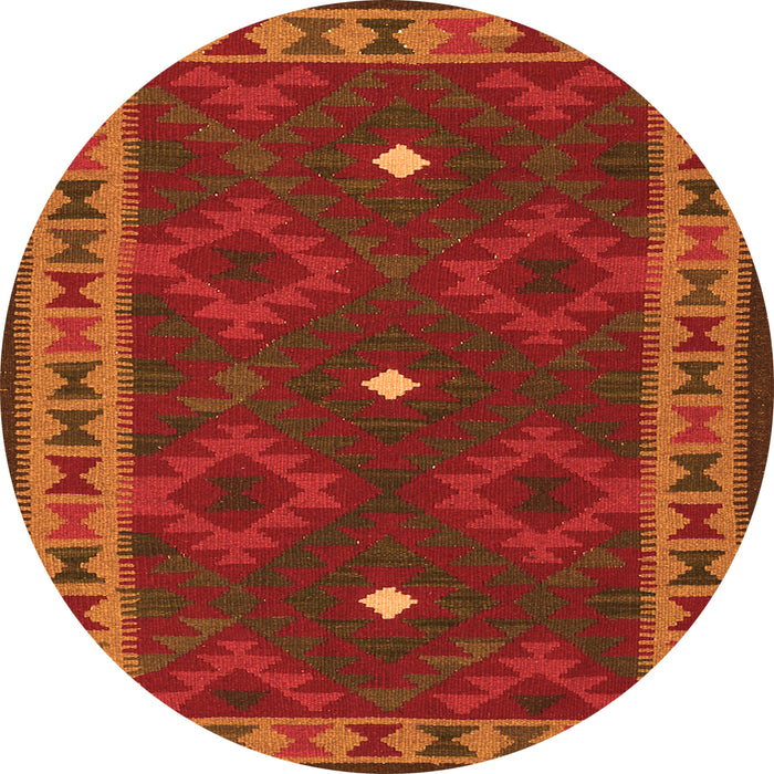 Machine Washable Oriental Orange Traditional Area Rugs, wshcon2545org