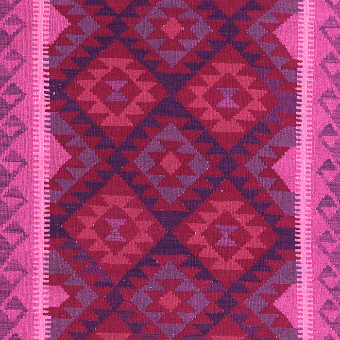Machine Washable Oriental Pink Traditional Rug, wshcon2546pnk