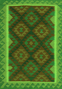 Oriental Green Traditional Rug, con2546grn