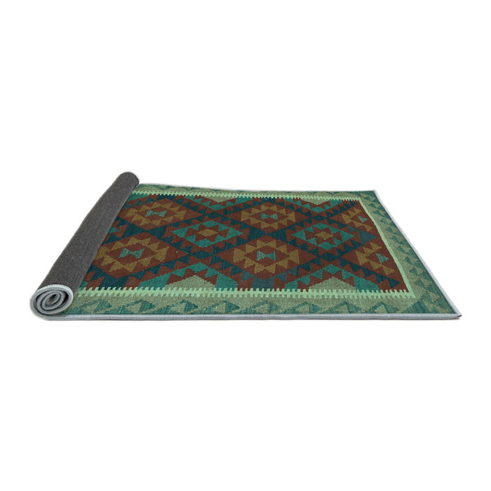 Sideview of Oriental Light Blue Traditional Rug, con2546lblu