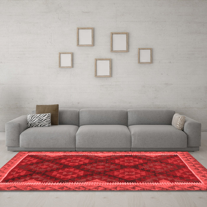 Traditional Red Washable Rugs