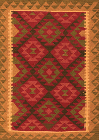 Oriental Orange Traditional Rug, con2546org