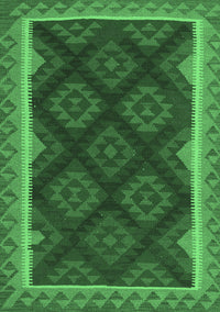 Oriental Emerald Green Traditional Rug, con2546emgrn