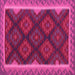 Square Oriental Pink Traditional Rug, con2546pnk