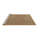 Serging Thickness of Machine Washable Contemporary Light Brown Rug, wshcon2547