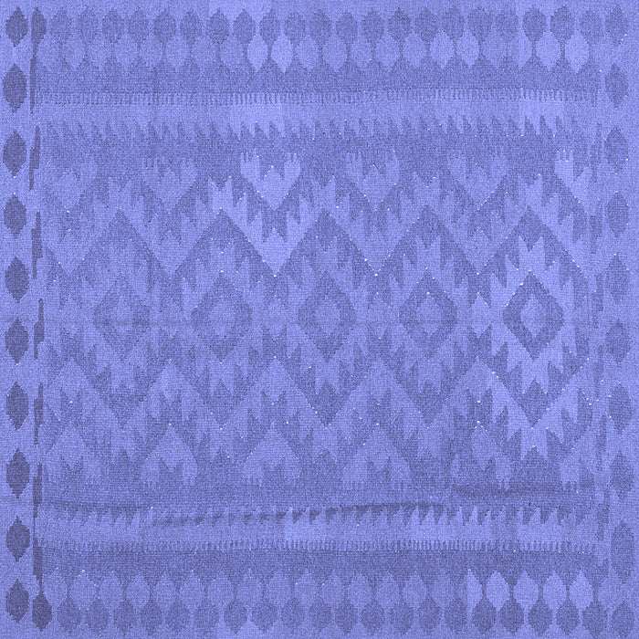 Square Southwestern Blue Country Rug, con2547blu