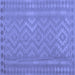 Square Southwestern Blue Country Rug, con2547blu