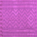 Square Southwestern Purple Country Rug, con2547pur