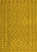 Southwestern Yellow Country Rug, con2547yw