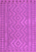 Machine Washable Southwestern Purple Country Area Rugs, wshcon2547pur