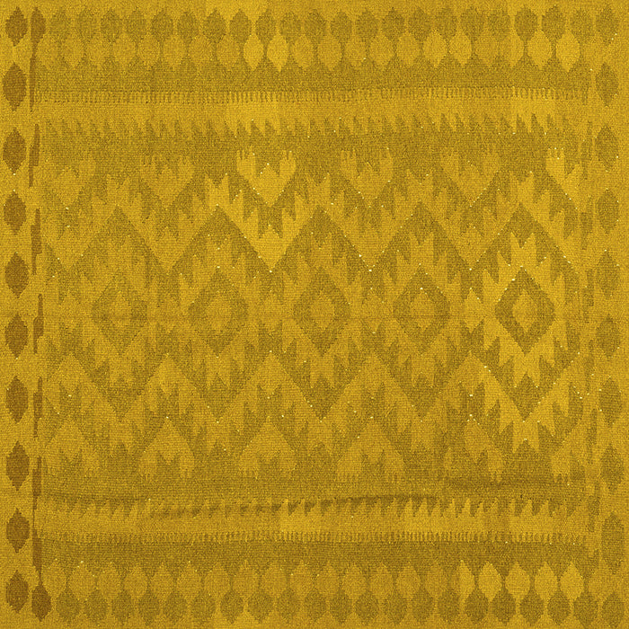 Square Southwestern Yellow Country Rug, con2547yw