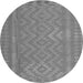 Machine Washable Southwestern Gray Country Rug, wshcon2547gry