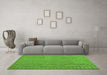 Machine Washable Southwestern Green Country Area Rugs in a Living Room,, wshcon2547grn