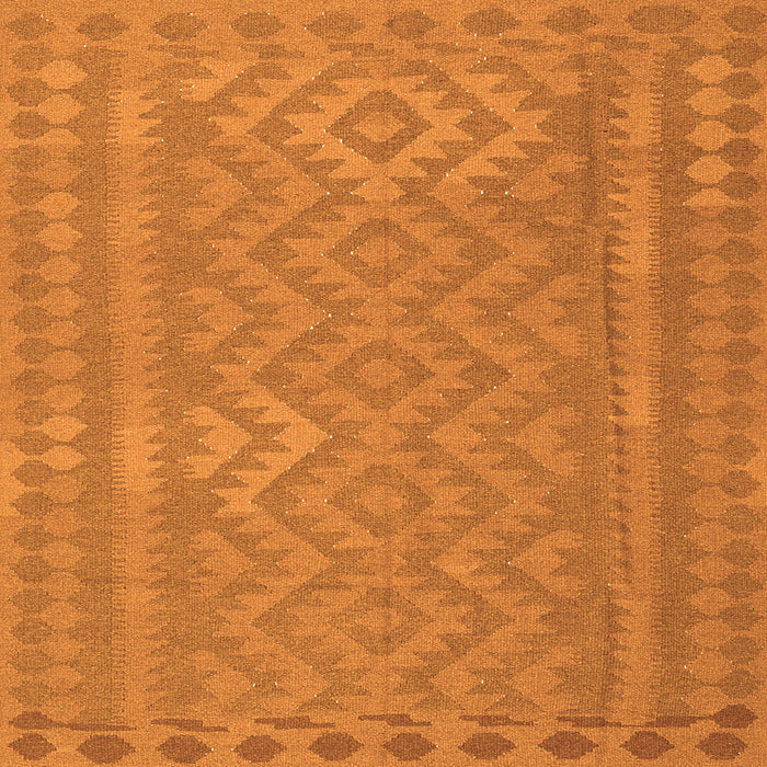 Serging Thickness of Southwestern Orange Country Rug, con2547org