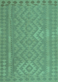 Southwestern Turquoise Country Rug, con2547turq