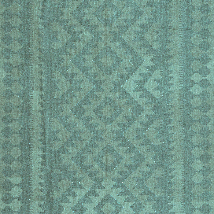 Machine Washable Southwestern Light Blue Country Rug, wshcon2547lblu