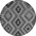 Square Southwestern Gray Country Rug, con2548gry