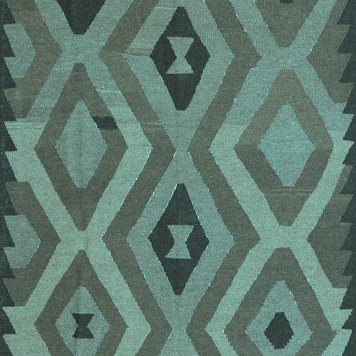 Southwestern Light Blue Country Rug, con2548lblu