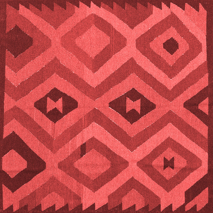 Machine Washable Southwestern Red Country Rug, wshcon2548red