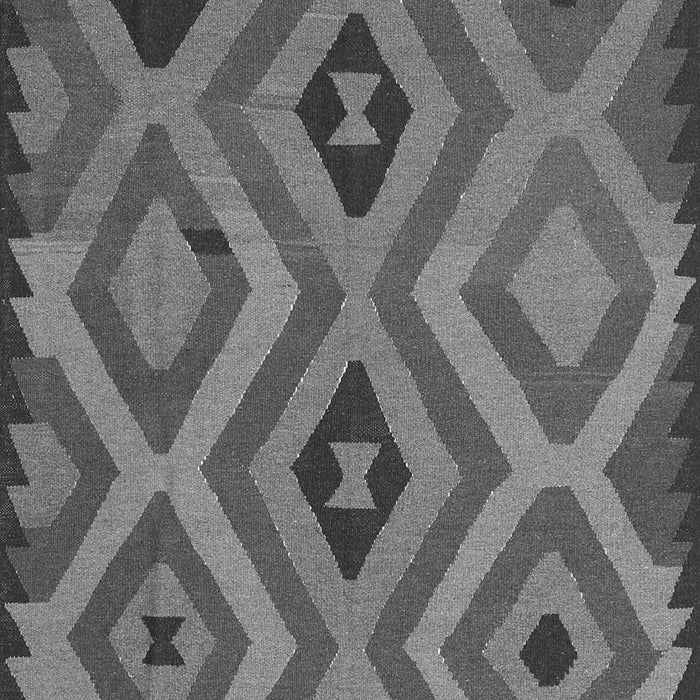 Serging Thickness of Machine Washable Southwestern Gray Country Rug, wshcon2548gry