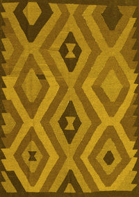 Southwestern Yellow Country Rug, con2548yw