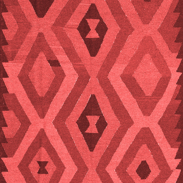 Machine Washable Southwestern Red Country Rug, wshcon2548red