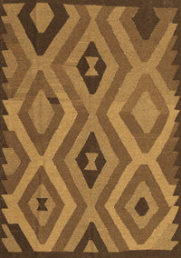 Southwestern Brown Country Rug, con2548brn