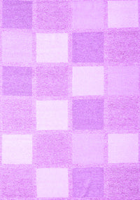 Checkered Purple Modern Rug, con2549pur