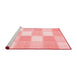 Modern Red Washable Rugs