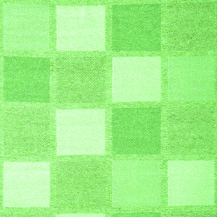 Checkered Green Modern Rug, con2549grn