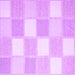 Square Checkered Purple Modern Rug, con2549pur