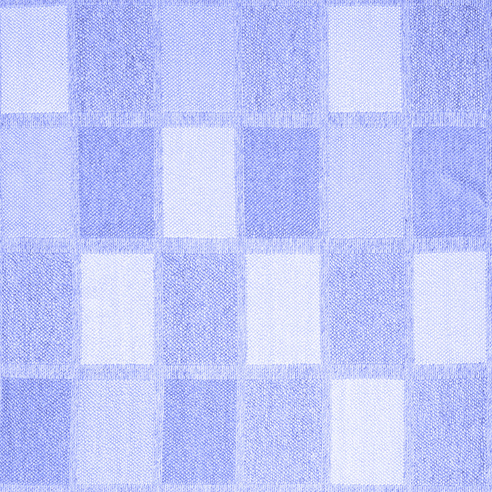 Square Checkered Blue Modern Rug, con2549blu