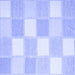 Square Checkered Blue Modern Rug, con2549blu