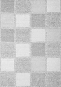 Checkered Gray Modern Rug, con2549gry