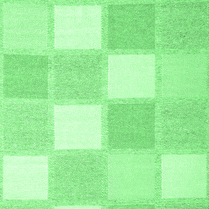 Checkered Emerald Green Modern Rug, con2549emgrn