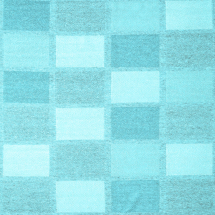 Square Checkered Light Blue Modern Rug, con2549lblu