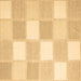 Square Machine Washable Checkered Brown Modern Rug, wshcon2549brn