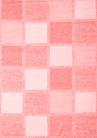 Checkered Red Modern Rug, con2549red