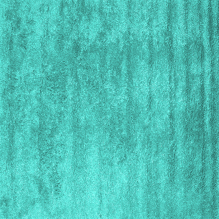Square Machine Washable Abstract Turquoise Contemporary Area Rugs, wshcon2550turq