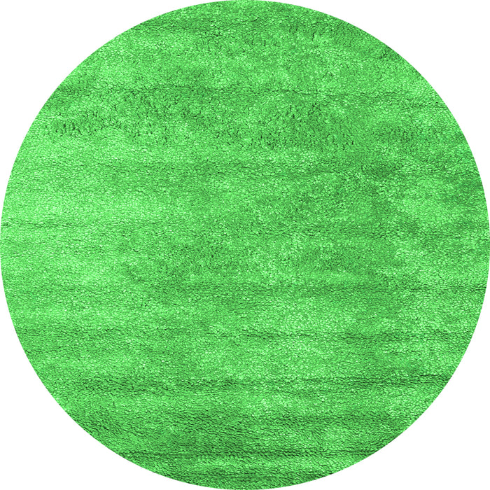 Square Abstract Green Contemporary Rug, con2550grn