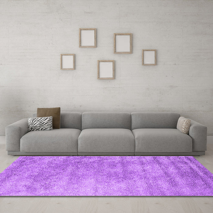 Machine Washable Abstract Purple Contemporary Area Rugs in a Living Room, wshcon2550pur