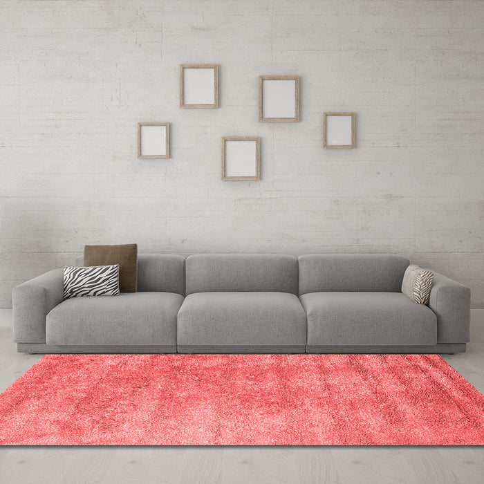 Contemporary Red Washable Rugs