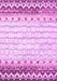 Machine Washable Abstract Pink Contemporary Rug, wshcon2551pnk