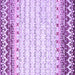 Square Machine Washable Abstract Purple Contemporary Area Rugs, wshcon2551pur