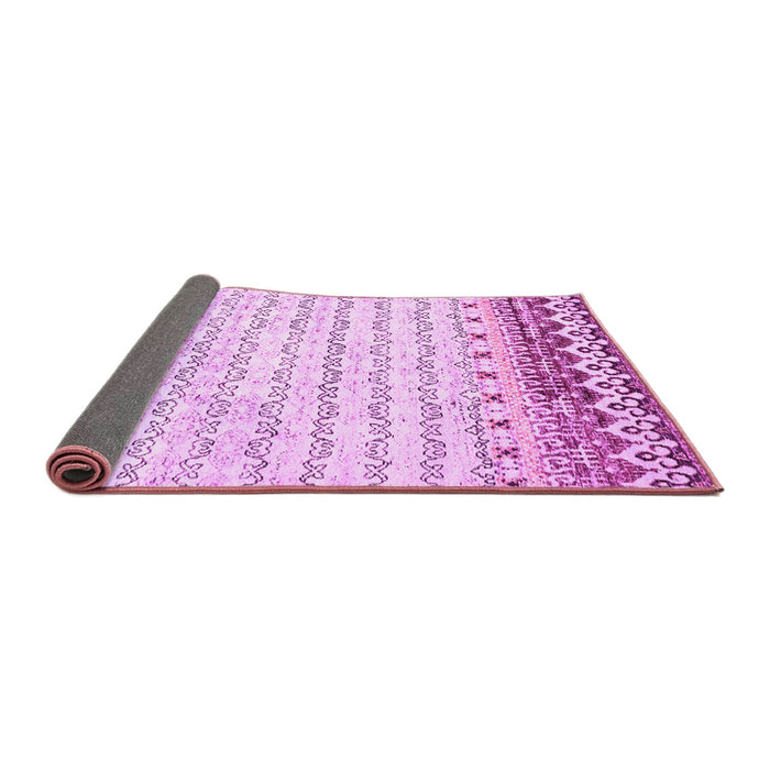 Sideview of Abstract Pink Contemporary Rug, con2551pnk